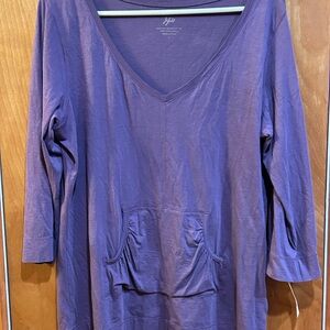 J. Jill Deep Purple Tunic Top